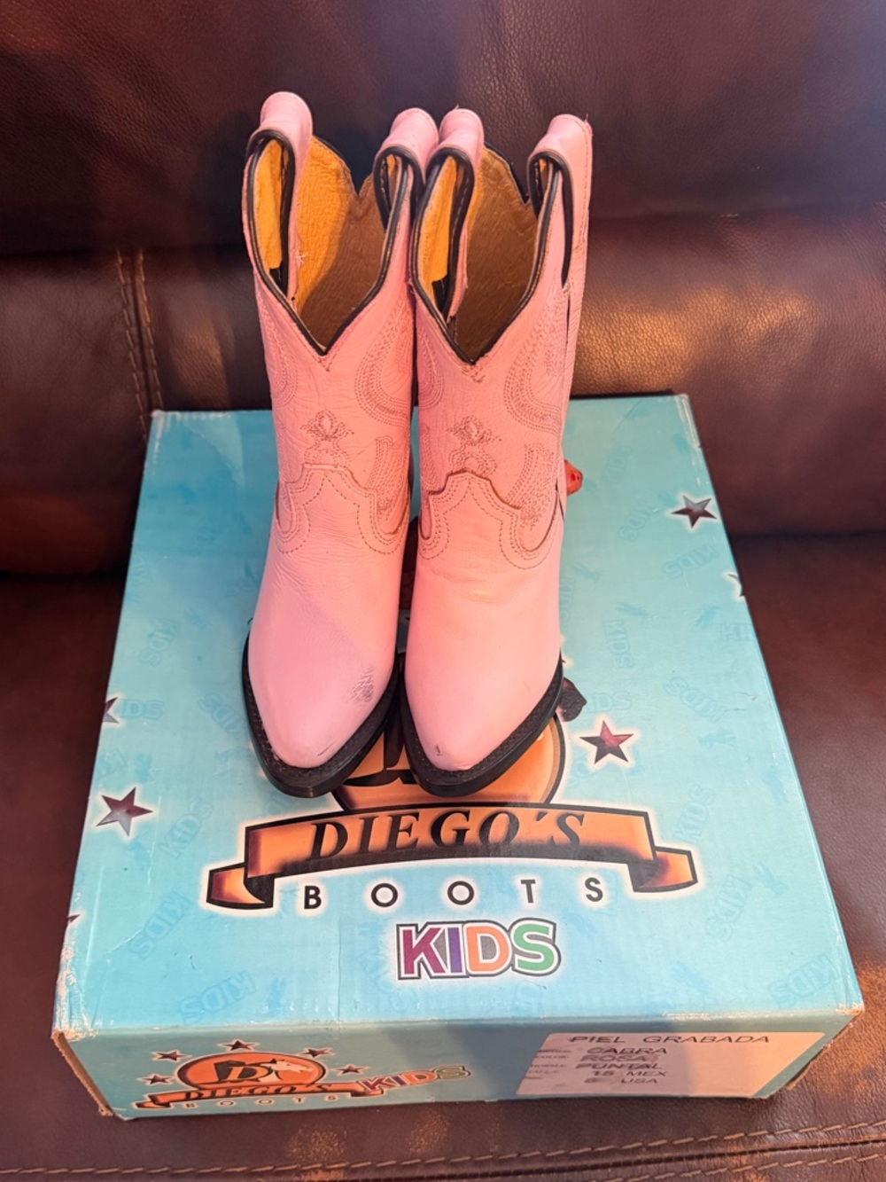 Kids Pink Western Cowboy Boots - Children's Pull-On Boots